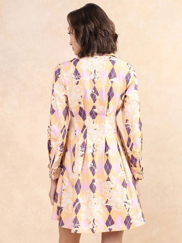 Rareism Women Printed Fit & Flare Dress