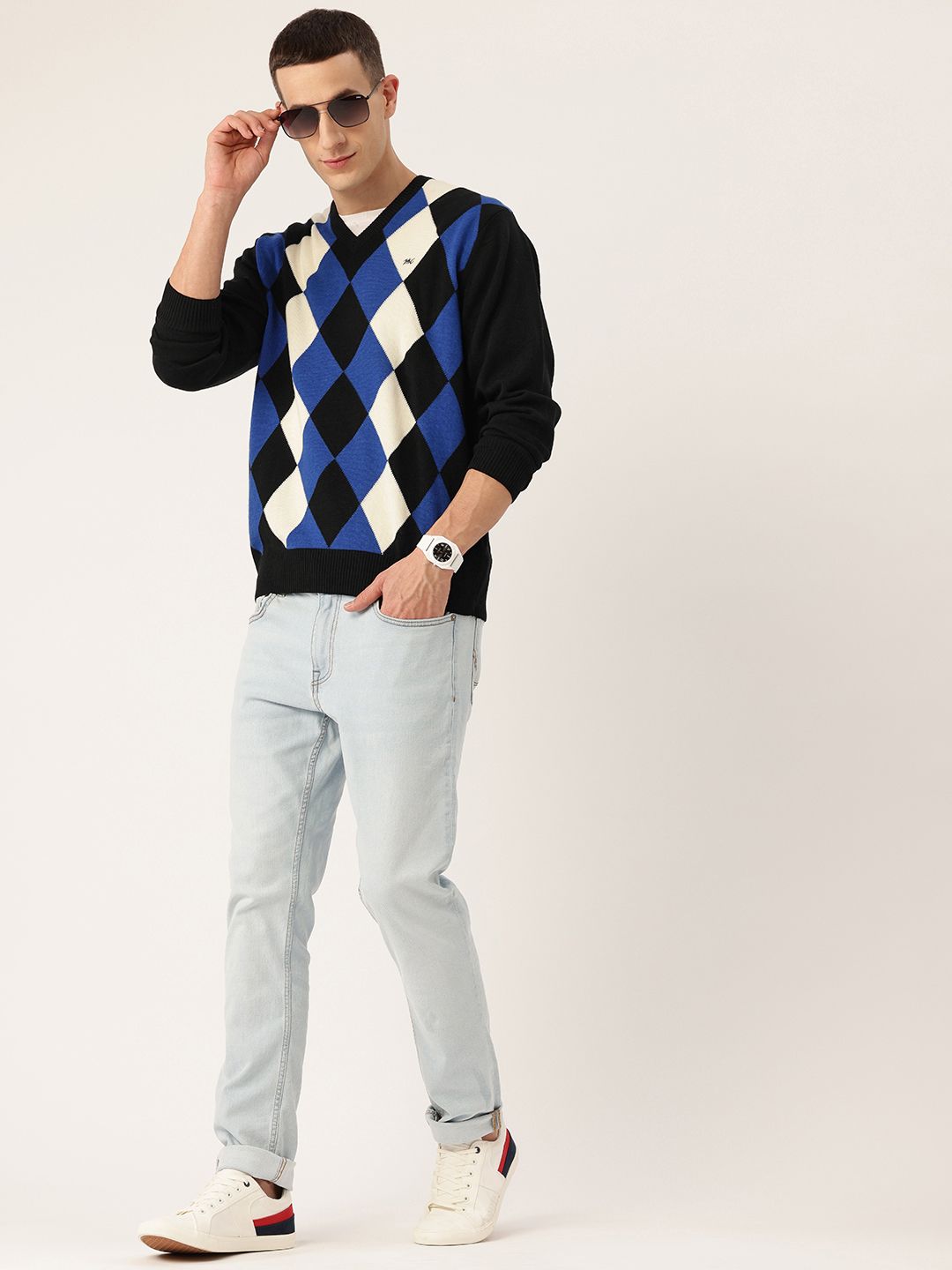 Monte Carlo Argyle Design Sweater