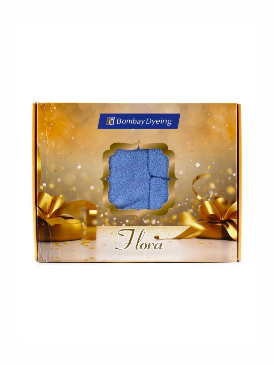 BOMBAY DYEING Turquoise Blue 4 Piece Cotton 400 GSM Towel Set