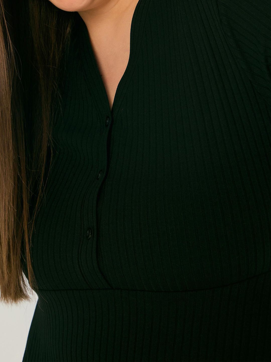SASSAFRAS Women V-Neck Peplum Top