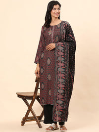Mamicha Women Ethnic Motifs Printed Regular Pure Cotton Kurta with Trousers & With Dupatta