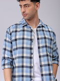 The Indian Garage Co Men Relaxed Fit Checked Dobby Textured Resortwear Shirt