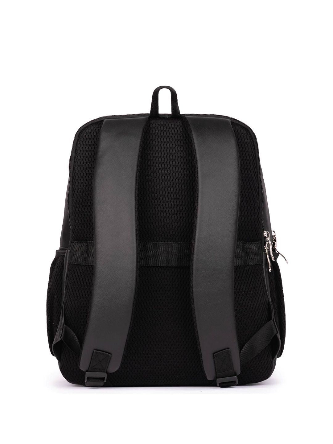 ZOUK Unisex Black Synthetic Backpack with Compression Straps