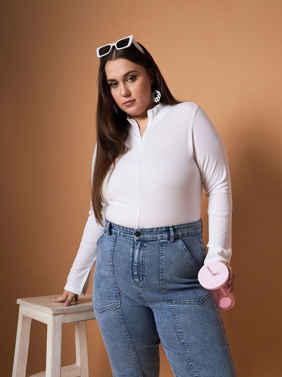 SASSAFRAS Curve Slit Sleeve Top