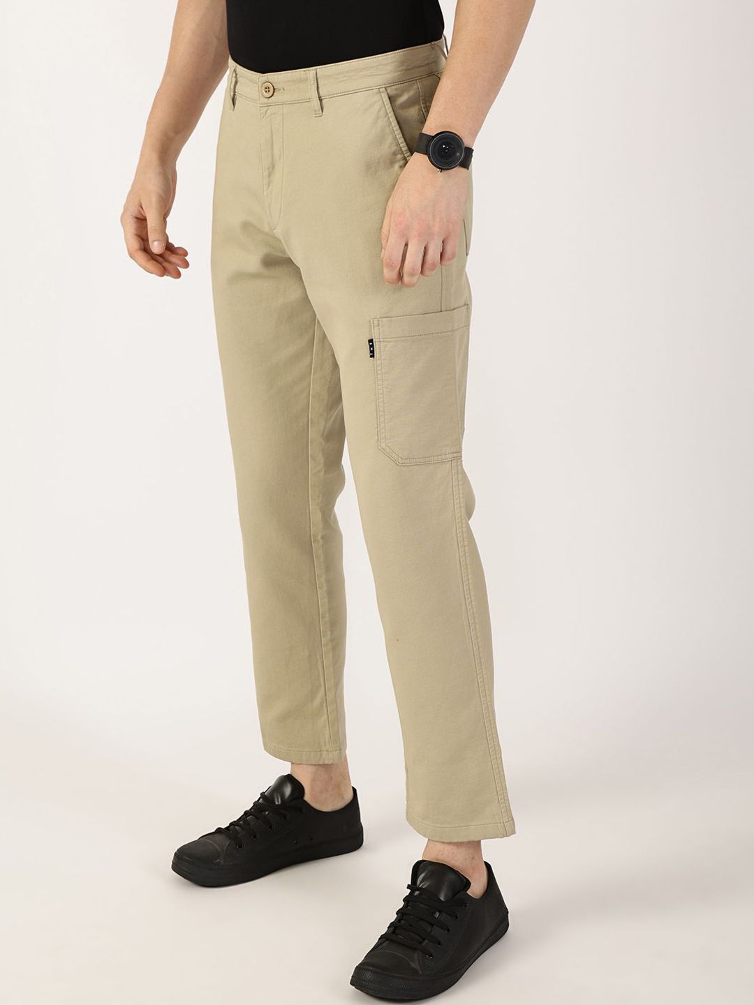 Thomas Scott Men Cotton Regular Fit Smart Chinos Trousers