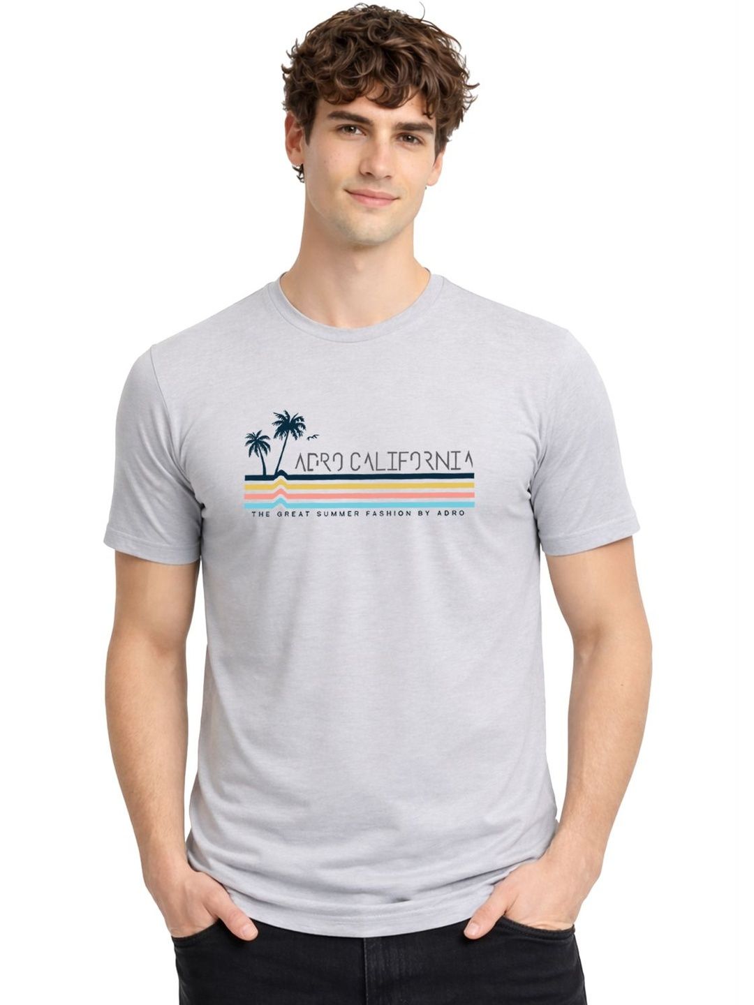 ADRO Men Printed T-shirt