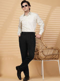 Moda Rapido Men High-Rise Easy Wash Pleated Trousers