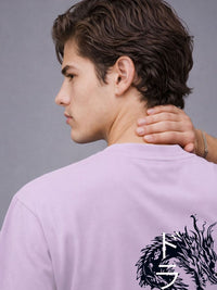 ADRO Men Printed Drop-Shoulder Sleeves T-shirt