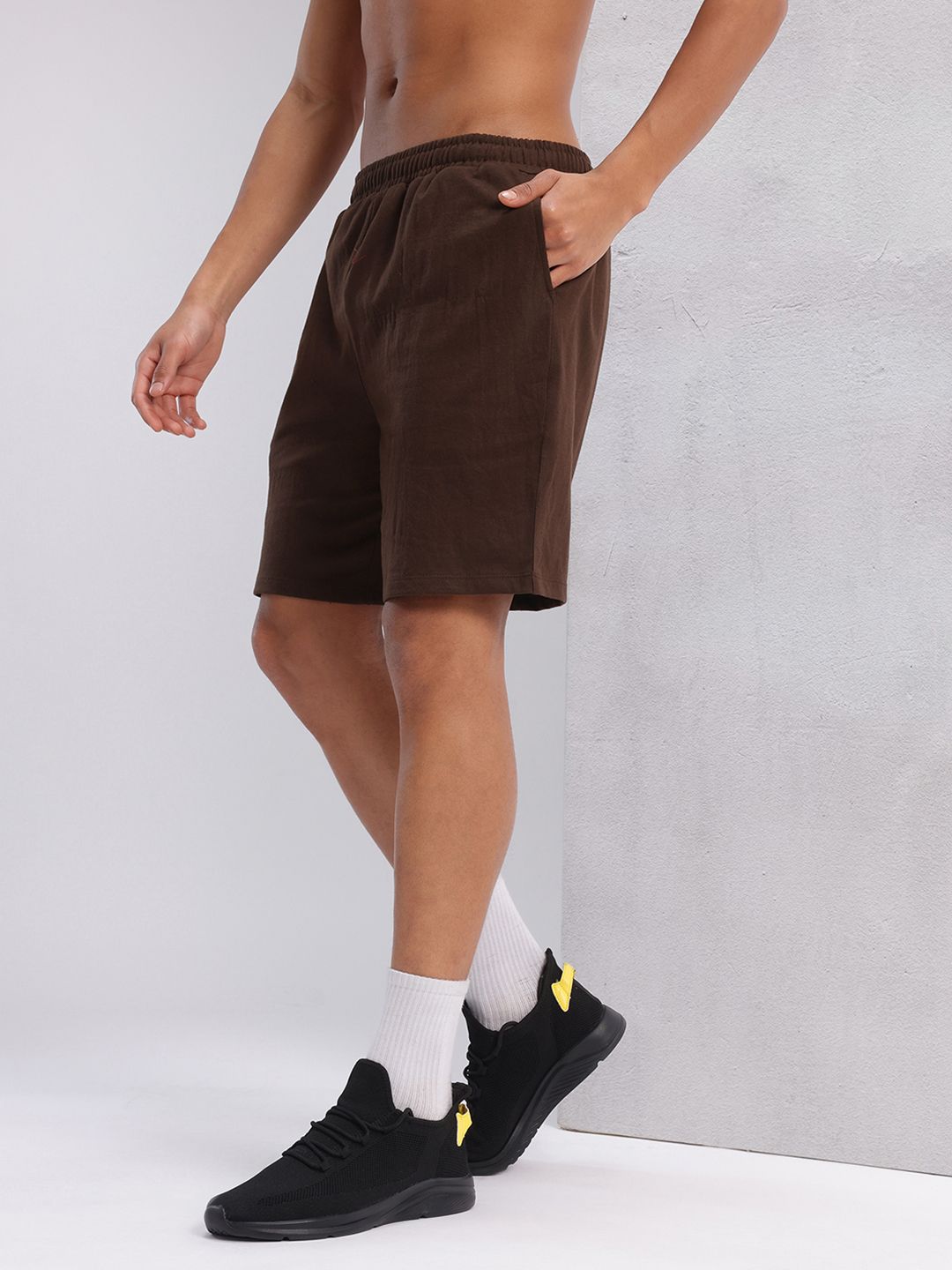 HRX by Hrithik Roshan Men Mid-Rise Training Shorts with Side-Taping
