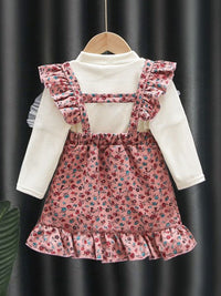 YK Girls  Print A-Line Dress