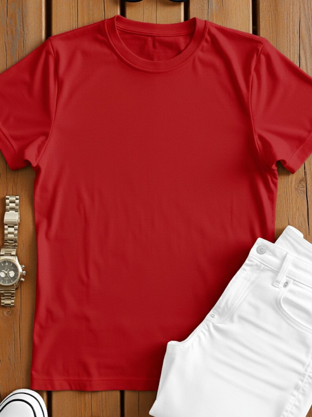 ADRO Short Sleeves Cotton Regular Fit T-shirt