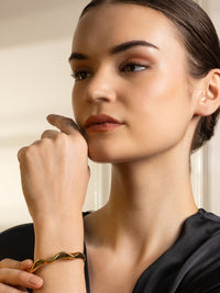 VOGUE PANASH Gold-Plated Bangle-Style Bracelet