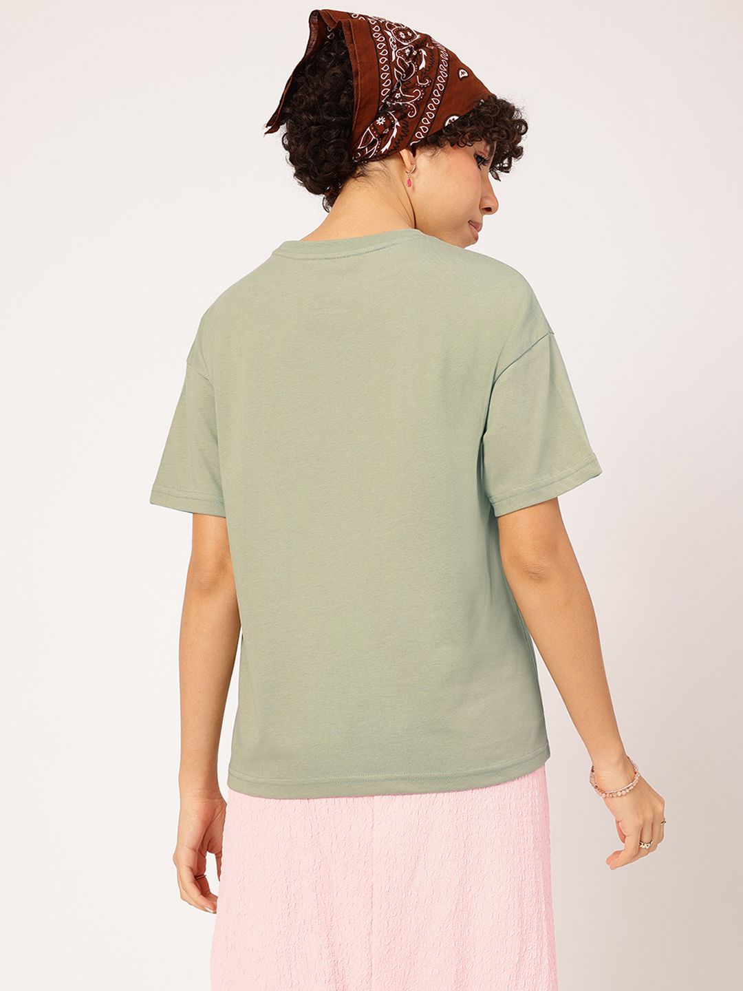 DressBerry Melancholic Chic Typo Print Relaxed Tee