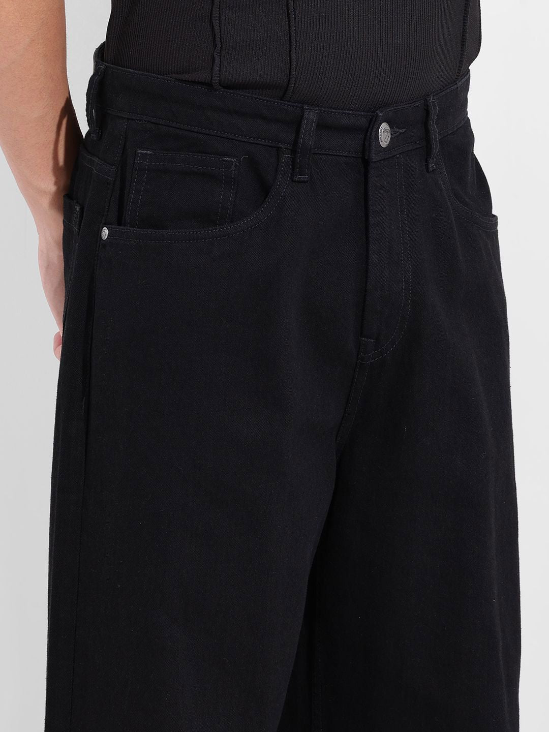 The Indian Garage Co Men Baggy Mid-Rise Jeans
