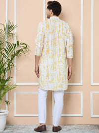 See Designs Men Ethnic Motifs Embroidered Regular Thread Work Pure Cotton Kurta with Pyjamas