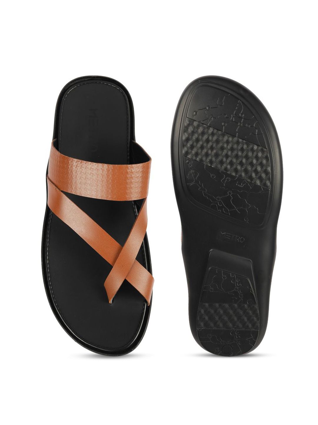 Metro Men Leather Comfort Sandals