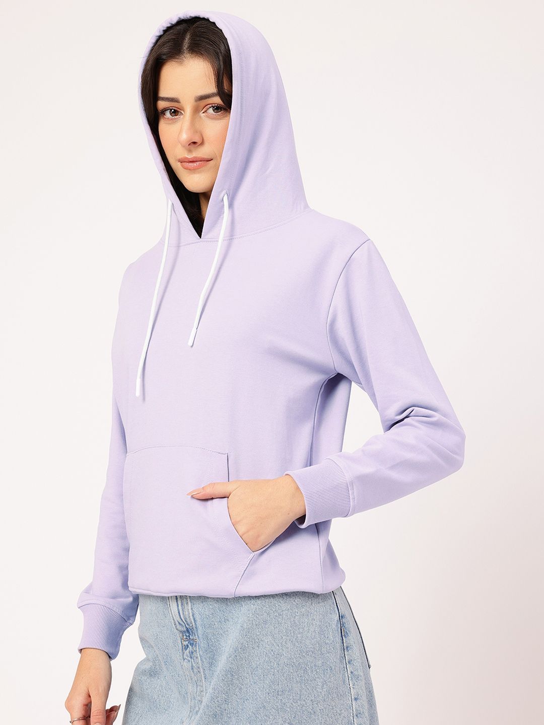 DressBerry Chill & Classy Hooded Printed Sweatshirt
