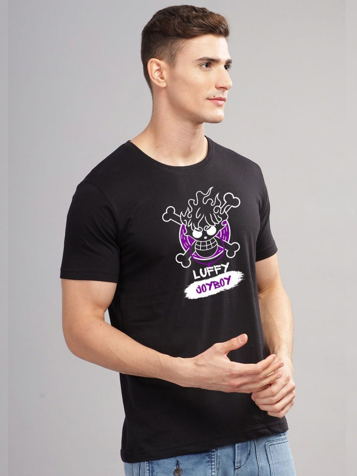 ADRO Men Printed Applique T-shirt