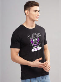 ADRO Men Printed Applique T-shirt