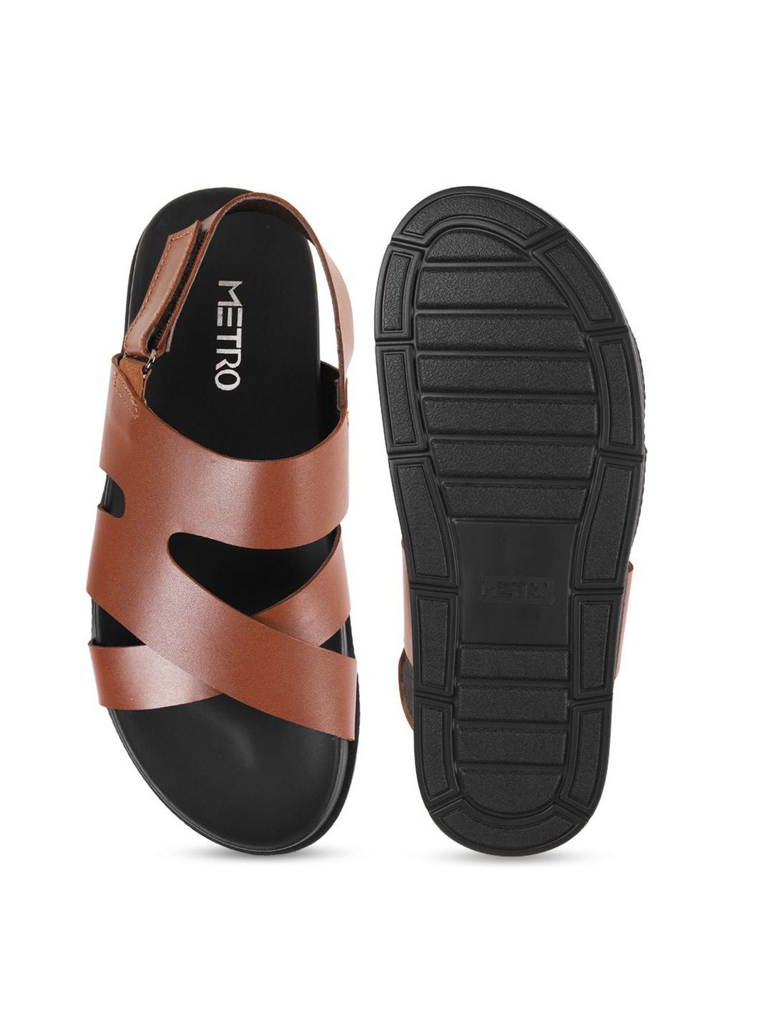 Metro Men Leather Comfort Sandals