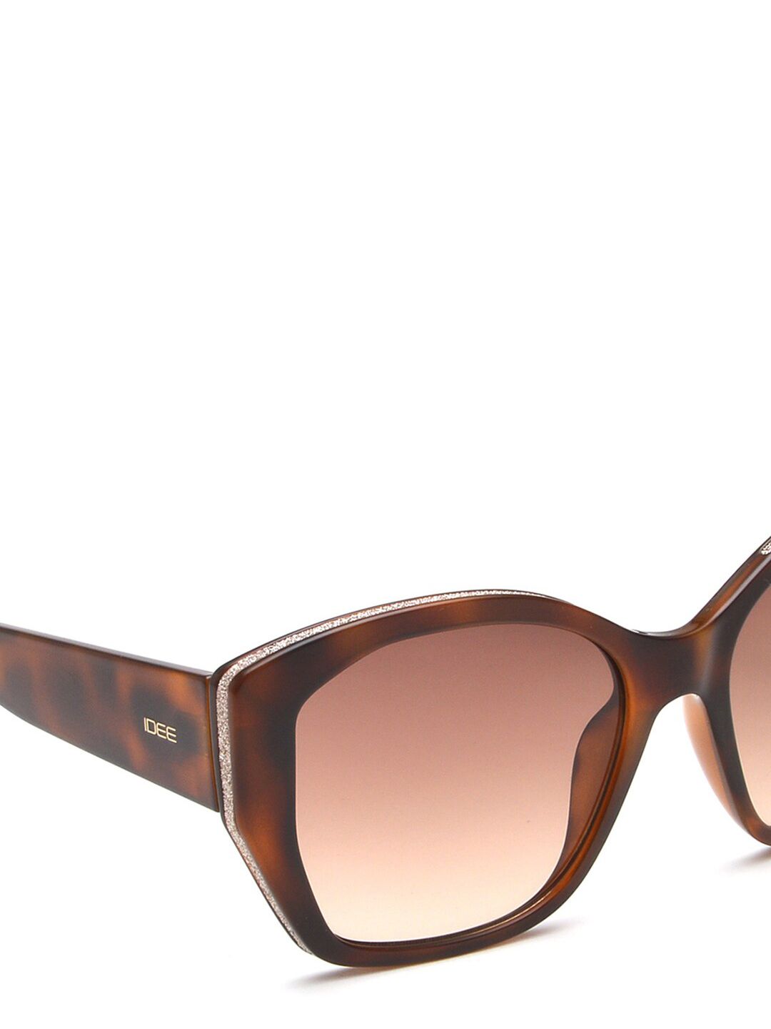 Idee wanita cermin mata hitam cateye dengan lensa terlindung UV