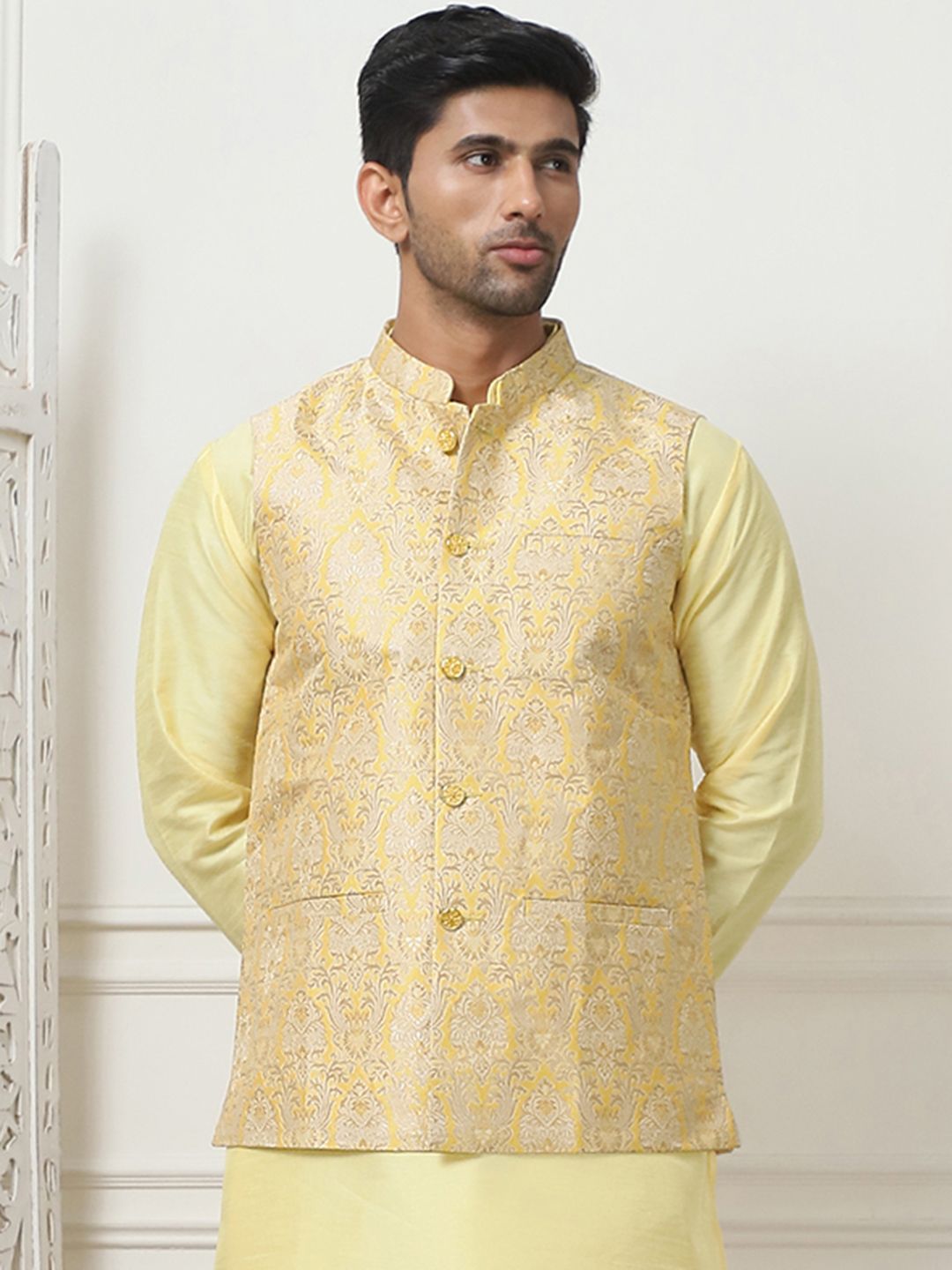 Anouk Woven Design Nehru Jacket