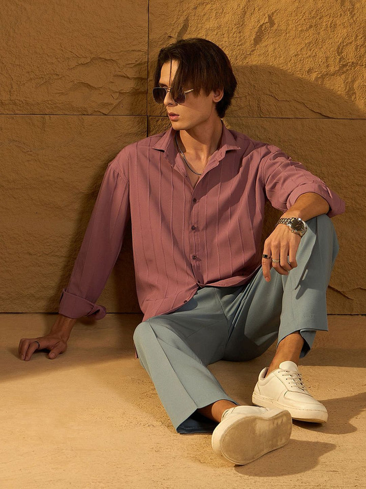 DENNISON Double Pleated Korean Baggy Fit Trouser