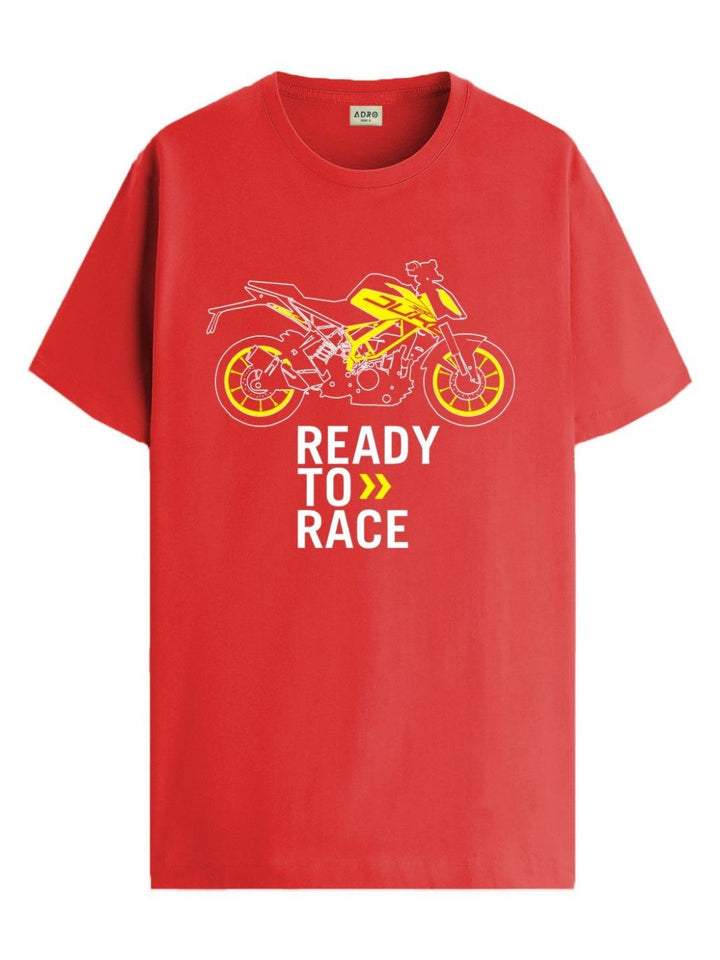ADRO Men Graphic Printed Round Neck Cotton T-shirt