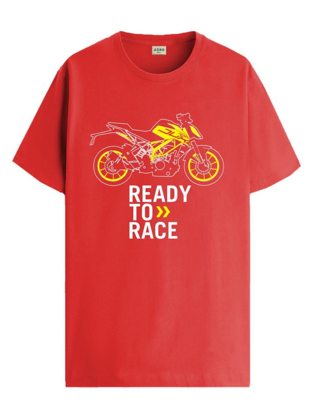 ADRO Men Graphic Printed Round Neck Cotton T-shirt