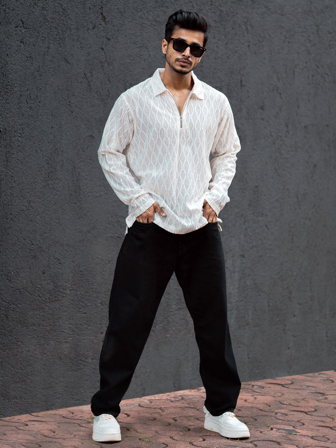 Powerlook Men Semi Sheer Casual T-Shirt