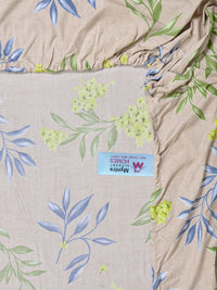 Myntra Elegant Homes Beige & Blue Floral 300 TC Cadar Katil King dengan 2 Sarung Bantal