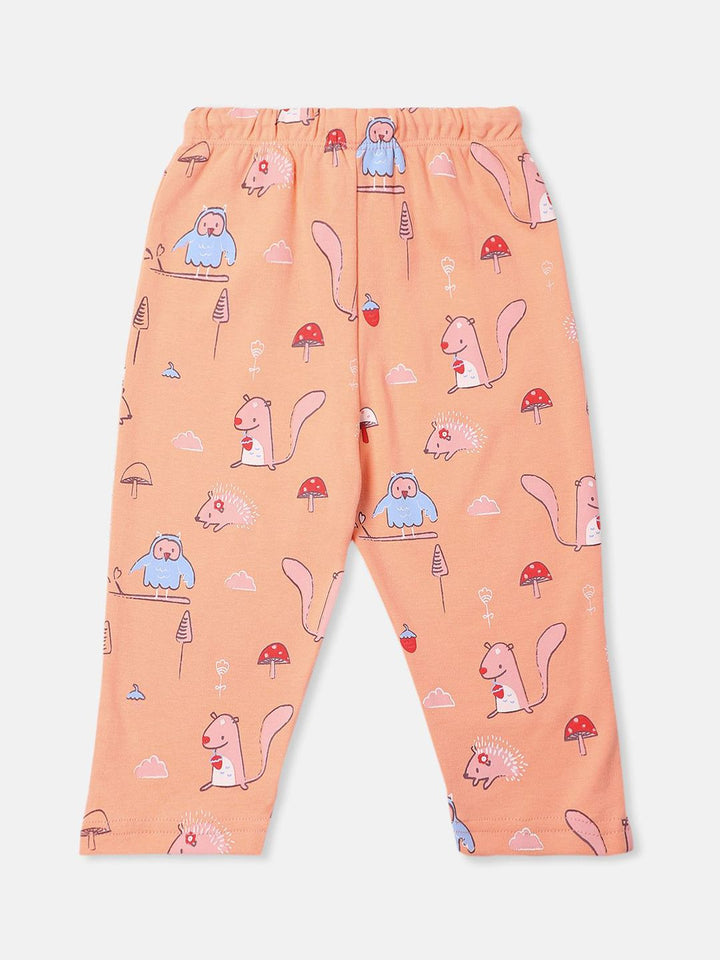 Nauti Nati Infants Pack of 2 Cotton Printed Track Pants