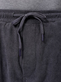 The Indian Garage Co Men Textured Loose Fit Joggers Trousers