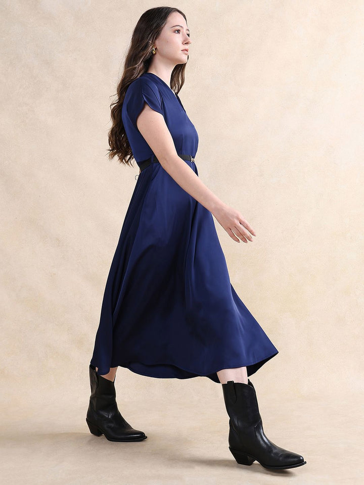 RAREISM Women Formal A-Line Midi Dress