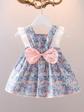 YK Floral Print Fit & Flare Dress