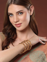 Set PANASH 4 Gelang Antik Bersalut Emas 24 CT