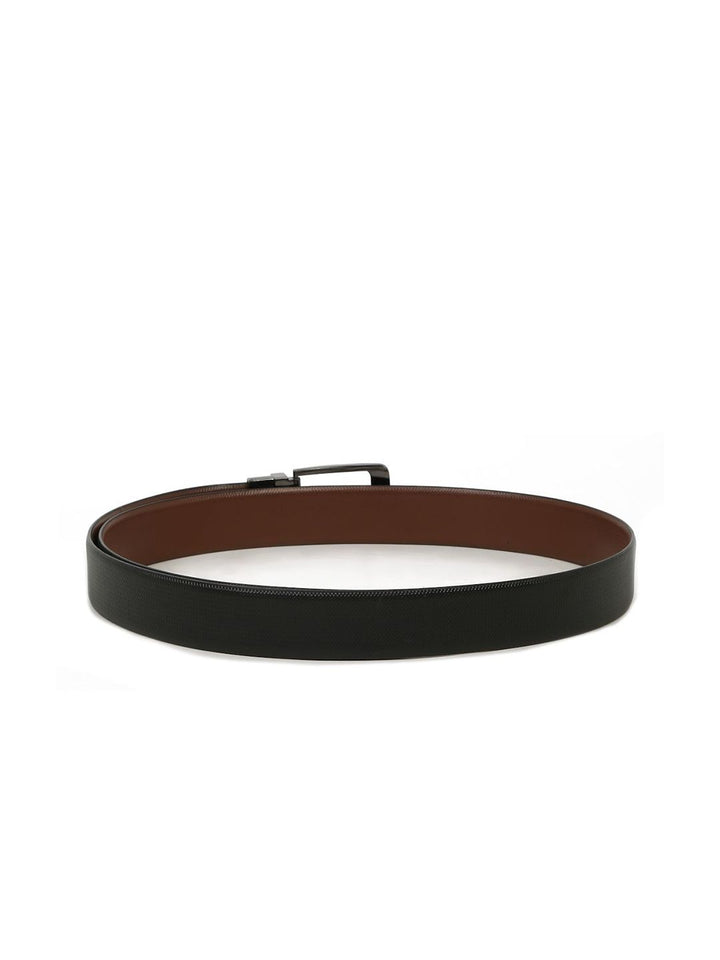 Teakwood Leathers Men Textured Leather Reversible Formal Belt
