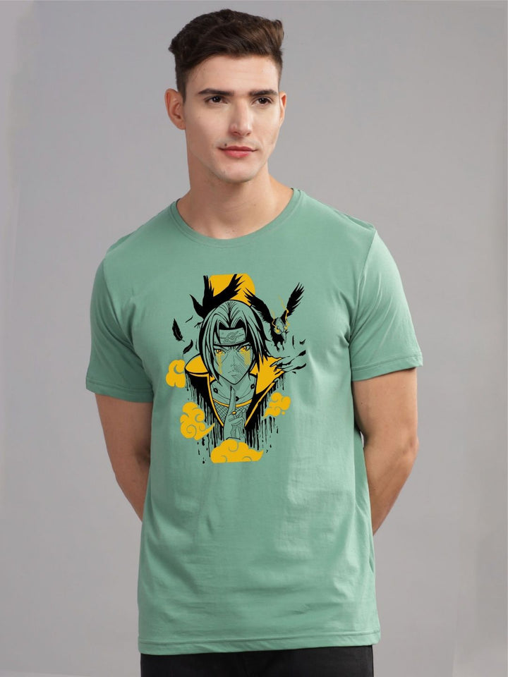 ADRO Men Printed Applique T-shirt