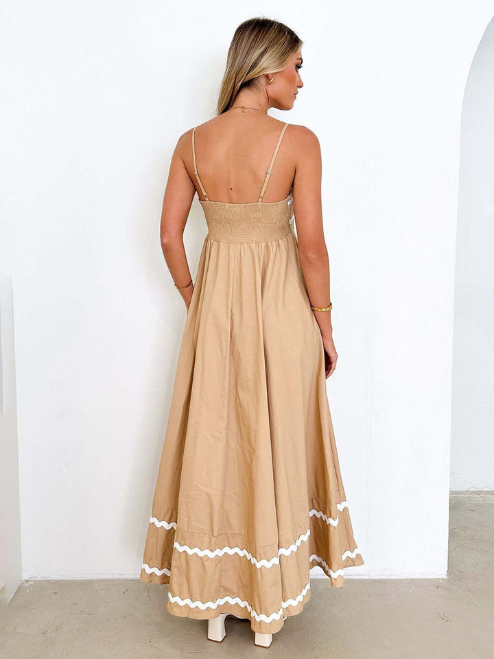 all about you Women Shoulder Straps Sleeveless Maxi Dress