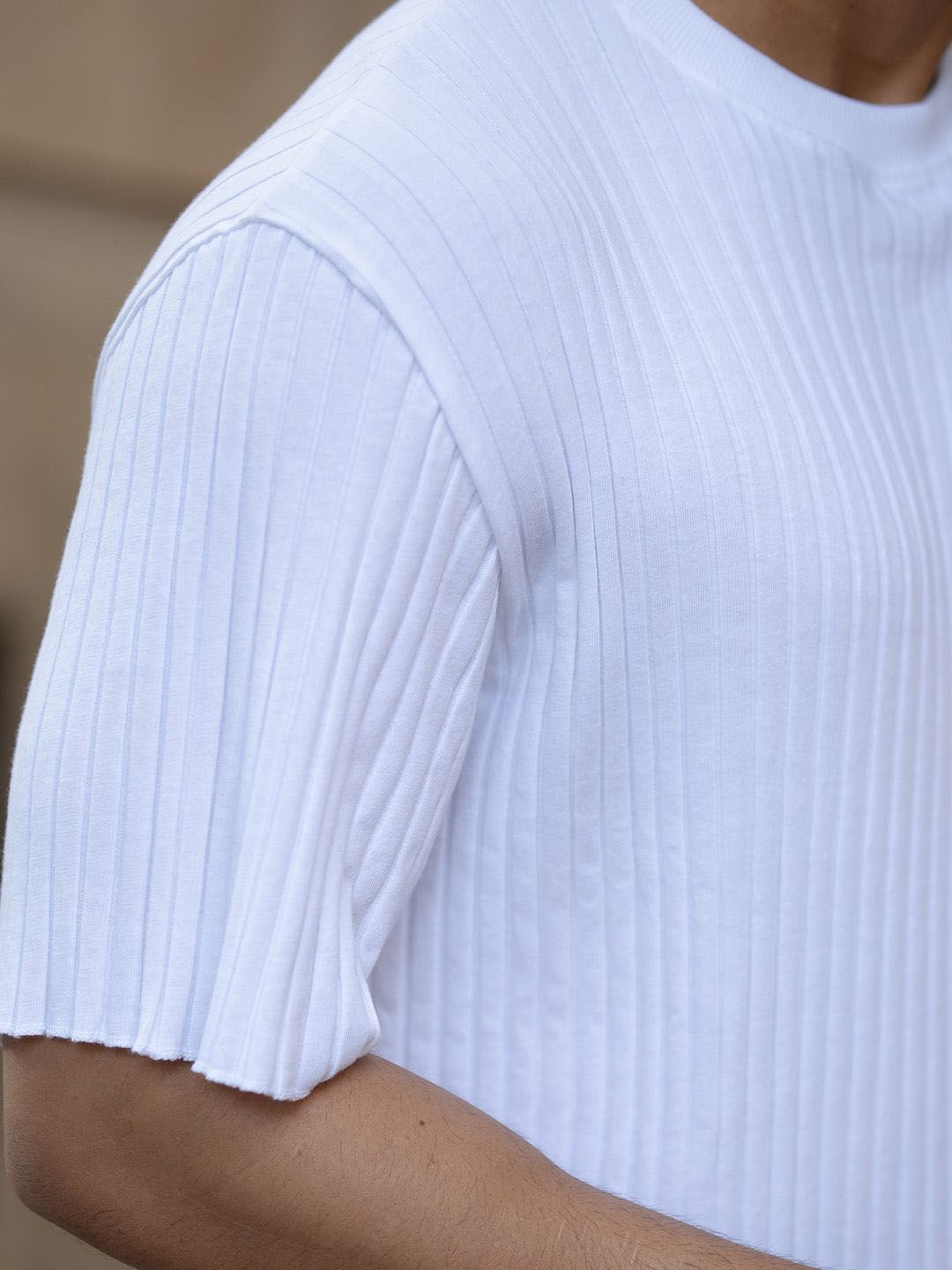 Powerlook Men Drop-Shoulder Sleeves T-shirt