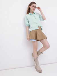 DressBerry Tranquil and Timeless Seersucker Relaxed Fit Shirt