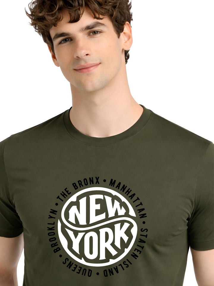 ADRO Men Typography Printed T-shirt