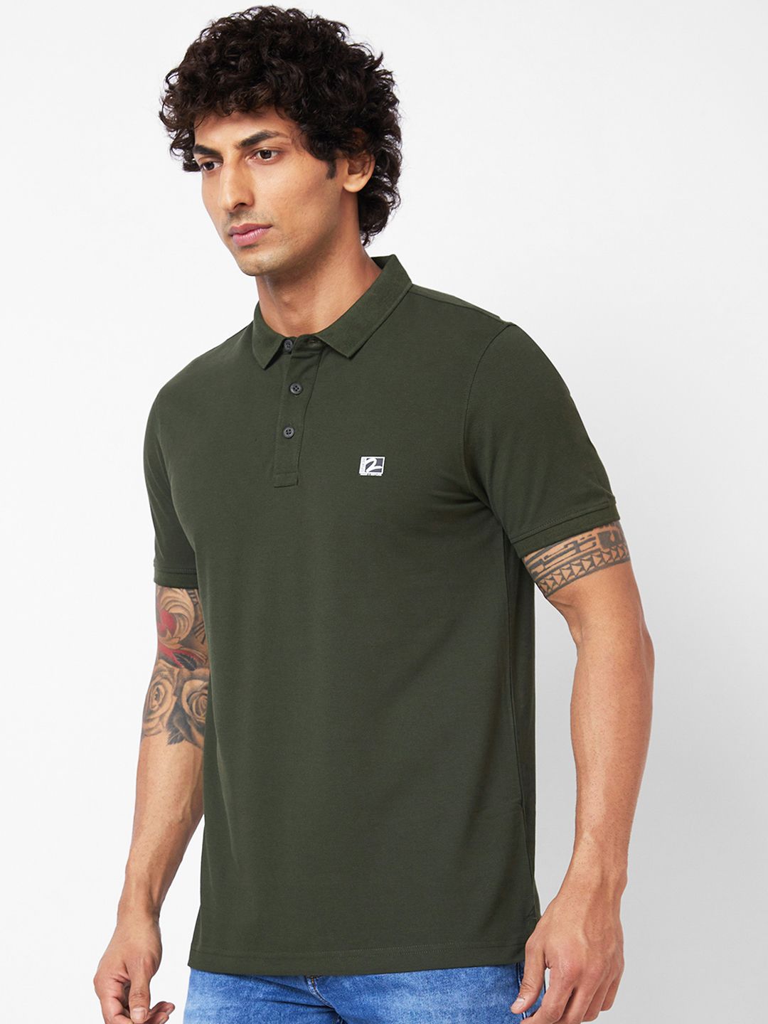 SPYKAR Polo Collar Slim Fit T-shirt