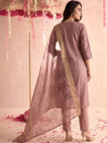 Mamicha Women Printed Regular Kurta with Trousers & With Dupatta