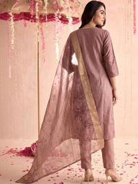 Mamicha Women Printed Regular Kurta with Trousers & With Dupatta