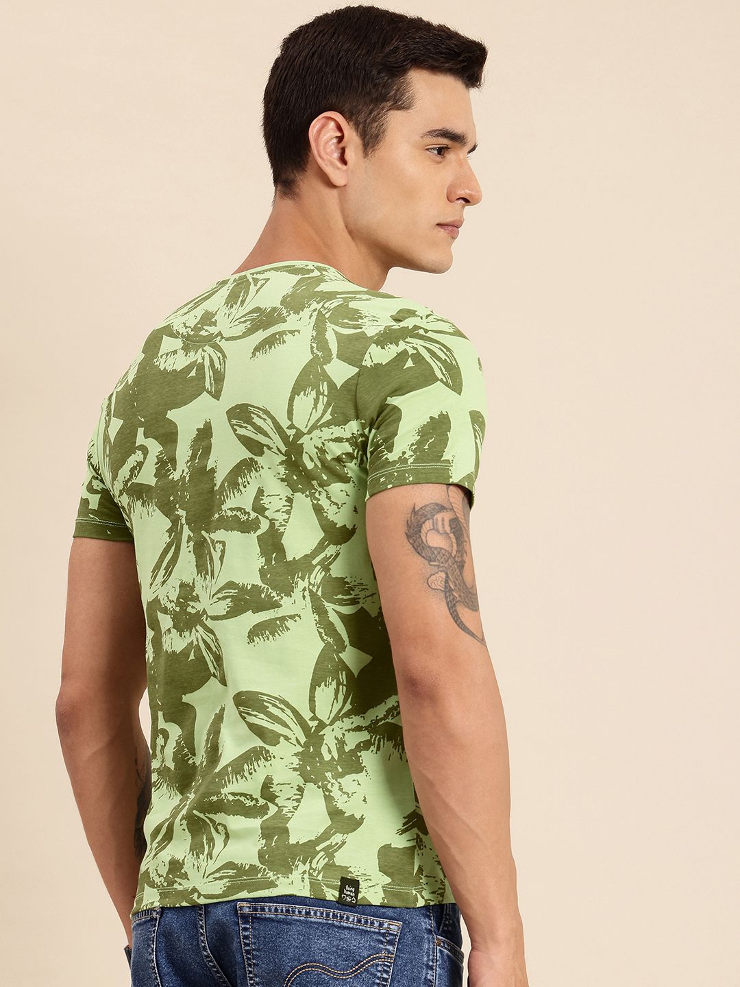 Being Human Floral Printed Pure Cotton T-shirt