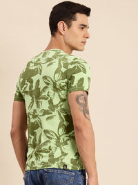 Being Human Floral Printed Pure Cotton T-shirt