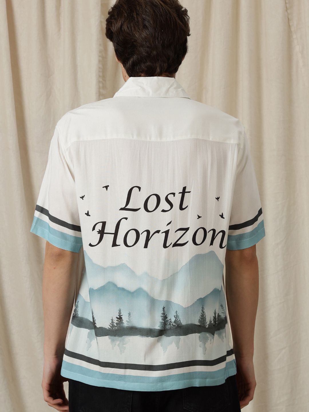 Eszett Lost Horizon Abstract Cotton Baju Lengan Pendek