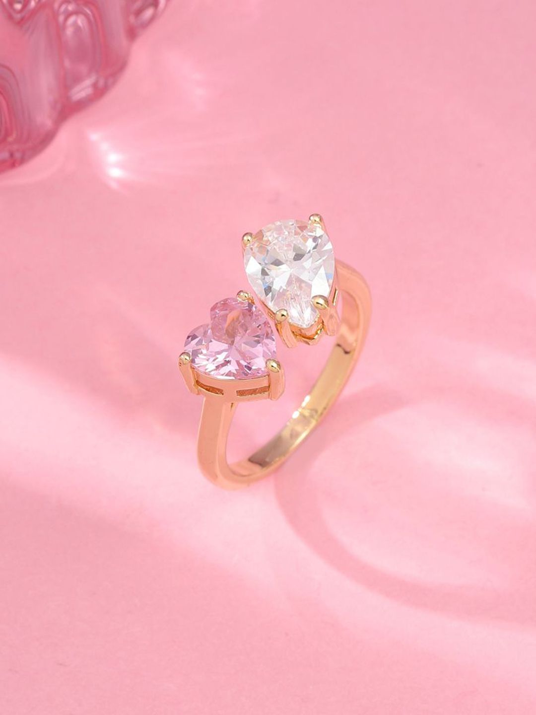 Cincin Jari Toietmoi Crystal Double Crystal Double Crystal