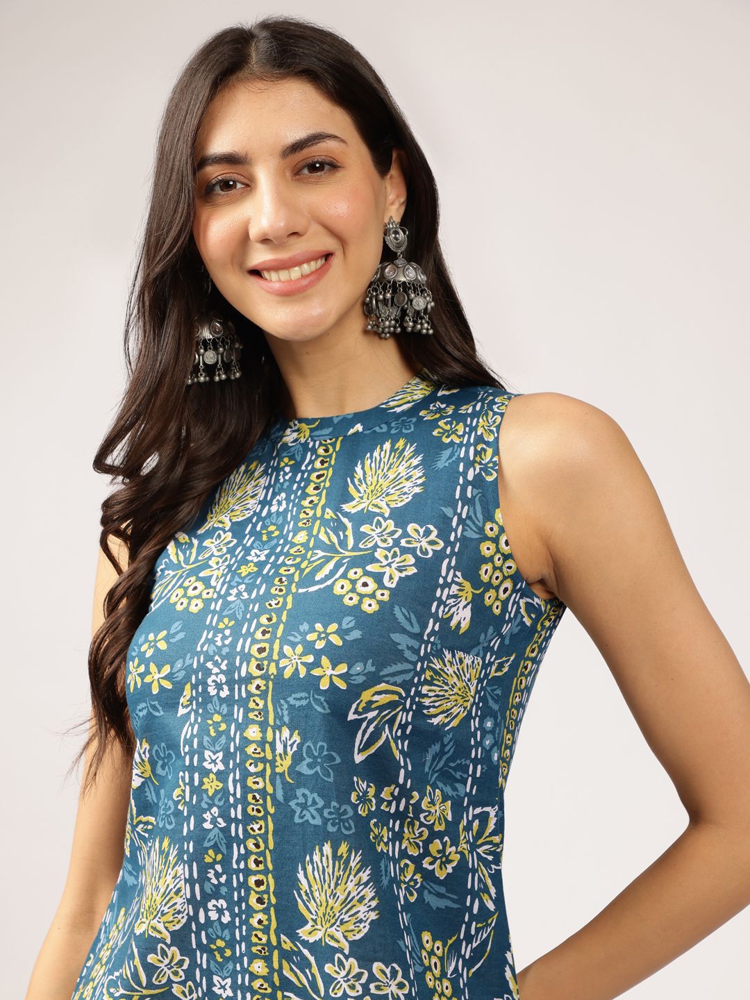 Anouk Floral Printed Pure Cotton Tunic & Palazzos
